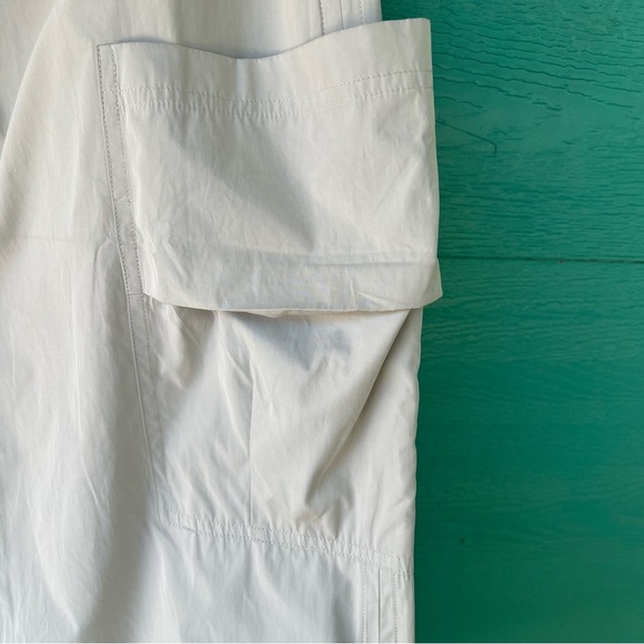 LUCCA LIGHTWEIGHT PERFORMANCE COTTON POLY CARGO MAXI SKIRT KHAKI SIZE MEDIUM NWT - Picture 7 of 10